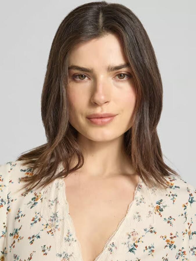 Jake*s Casual midi-jurk van viscose met bloemmotief