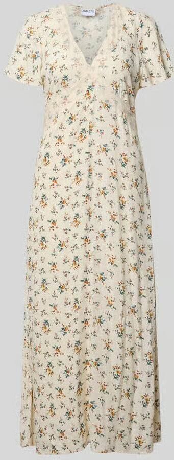 Jake*s Casual midi-jurk van viscose met bloemmotief - Foto 2