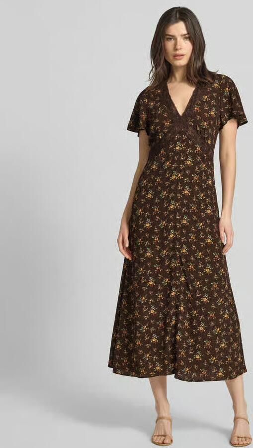 Jake*s Casual midi-jurk van viscose met bloemmotief - Foto 3