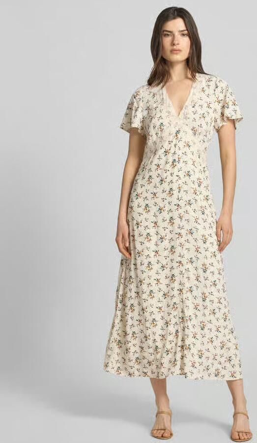 Jake*s Casual midi-jurk van viscose met bloemmotief - Foto 3