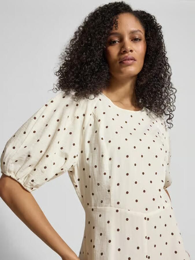 Jake*s Casual Midijurk van viscoses mix in allover-look