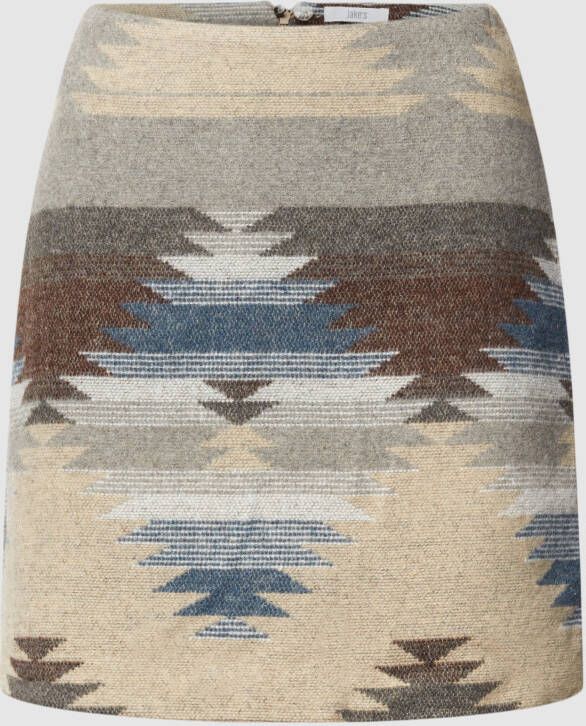 Jake*s Casual Minirok met all-over motief