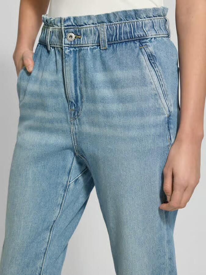 Jake*s Casual Mom fit jeans in used-look met elastische band - Foto 2
