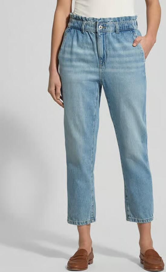 Jake*s Casual MOM fit Jeans in Used-look met elastische band - Foto 2
