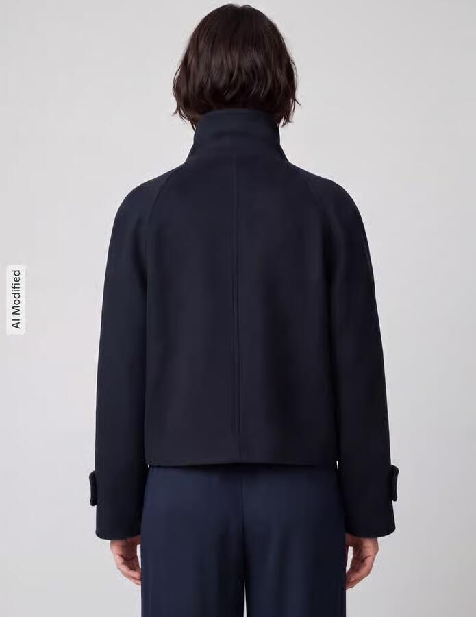 Jake*s Casual Regular fit lange wollen jas met mix van viscose en wol - Foto 2