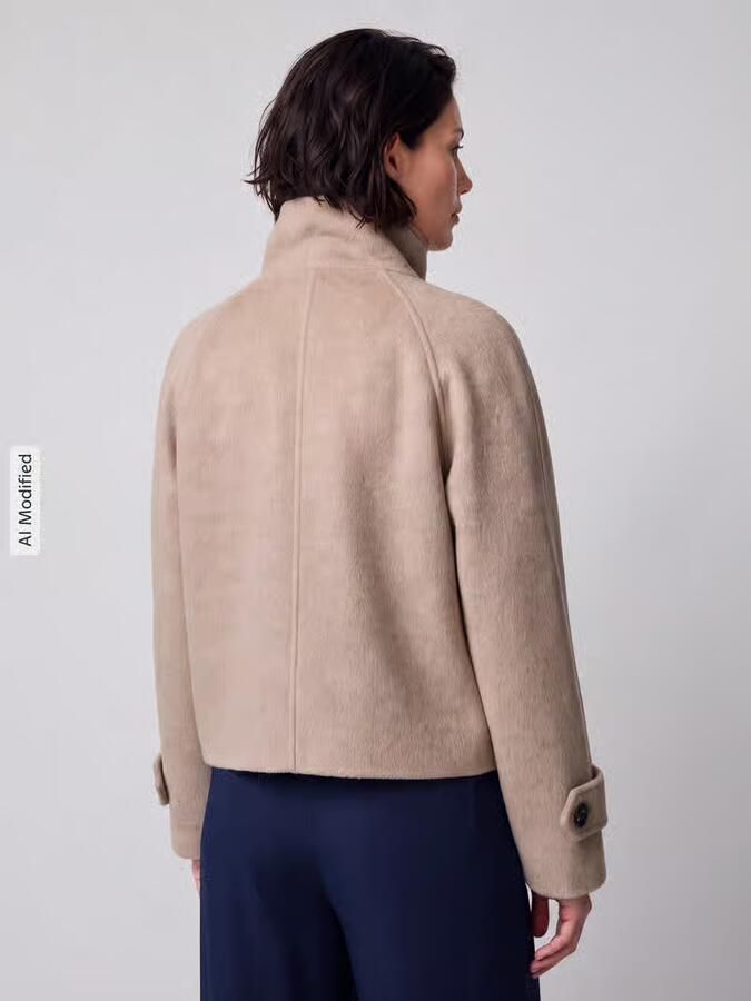 Jake*s Casual Regular fit lange wollen jas met mix van viscose en wol - Foto 2