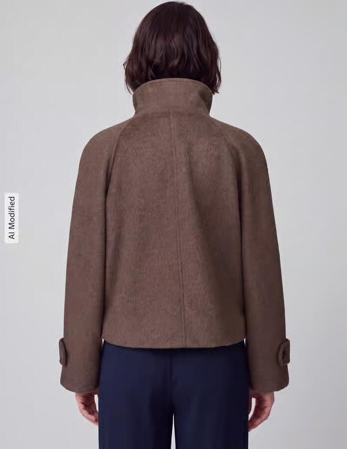 Jake*s Casual Regular fit lange wollen jas met mix van viscose en wol - Foto 2