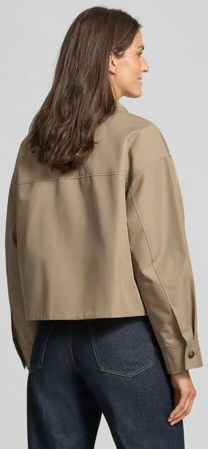 Jake*s Casual Overhemdjack met platte kraag en klepzakken