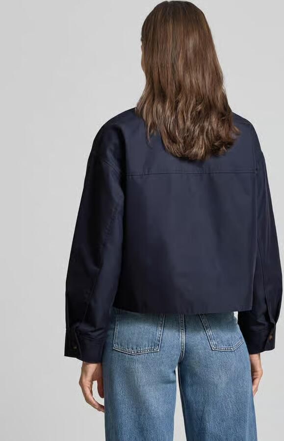 Jake*s Casual Overhemdjack met platte kraag en klepzakken