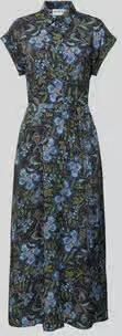 Jake*s Casual Overhemdjurk van viscose met strikceintuur