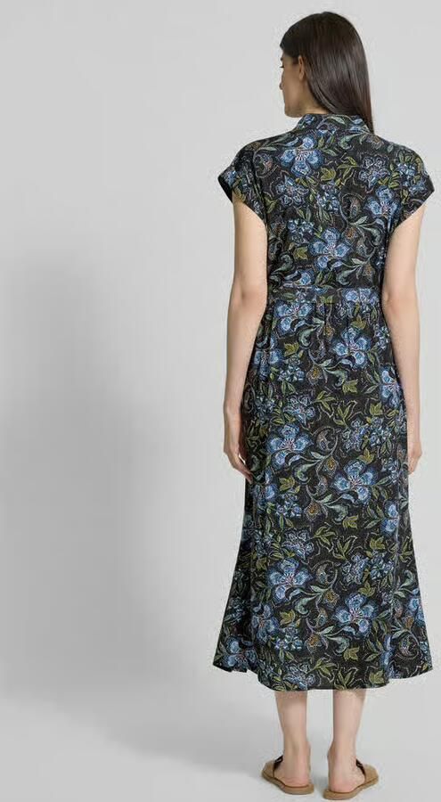 Jake*s Casual Overhemdjurk van viscose met strikceintuur - Foto 3