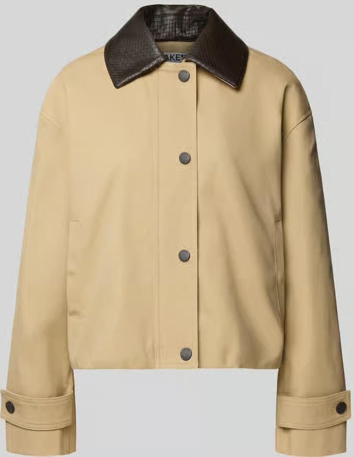 Jake*s Casual oversized blouson van puur katoen