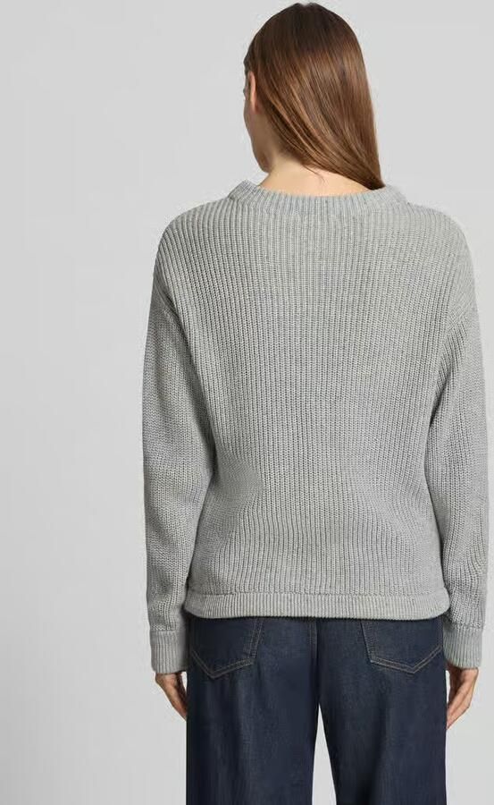 Jake*s Casual Oversized gebreide pullover met ribboorden