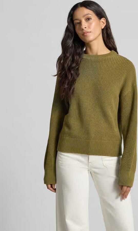 Jake*s Casual Oversized gebreide pullover met ribboorden - Foto 2