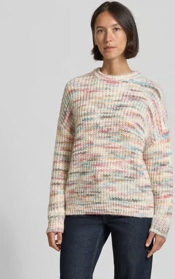 Jake*s Casual Oversized pullover in gebreide look met wol en alpaca - Foto 2