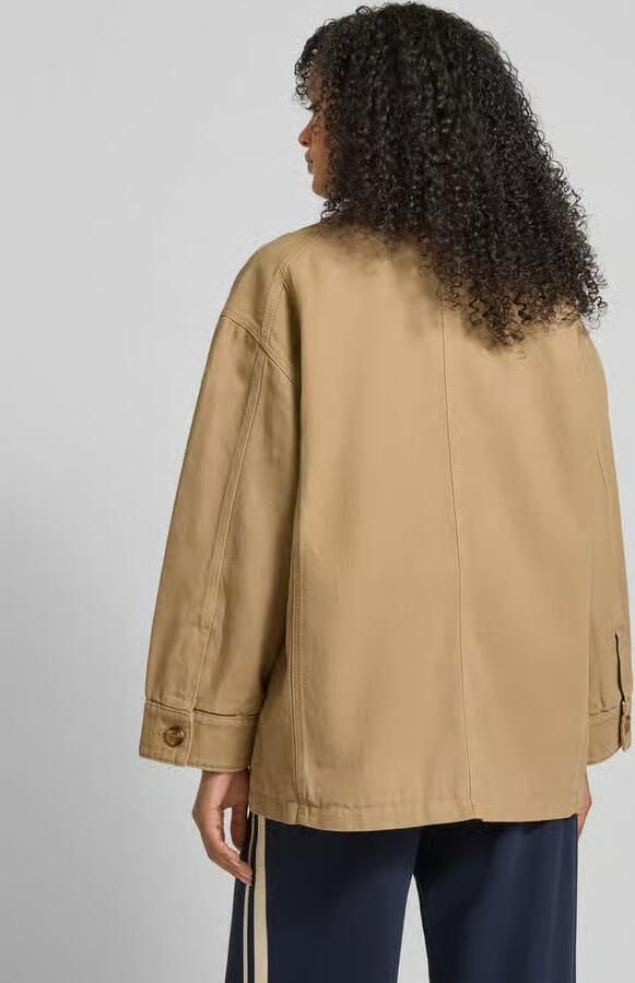 Jake*s Casual Parka met knoopsluiting en klepzakken