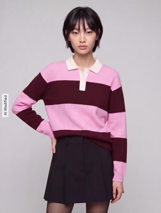 Jake*s Casual Pullover met polokraag - Foto 2