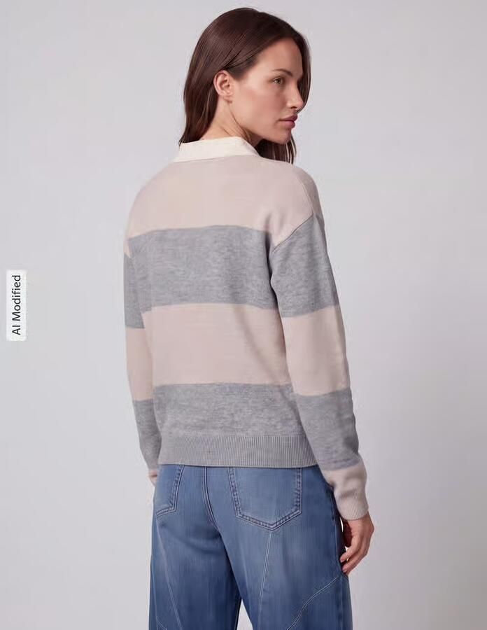 Jake*s Casual Pullover met polokraag - Foto 2