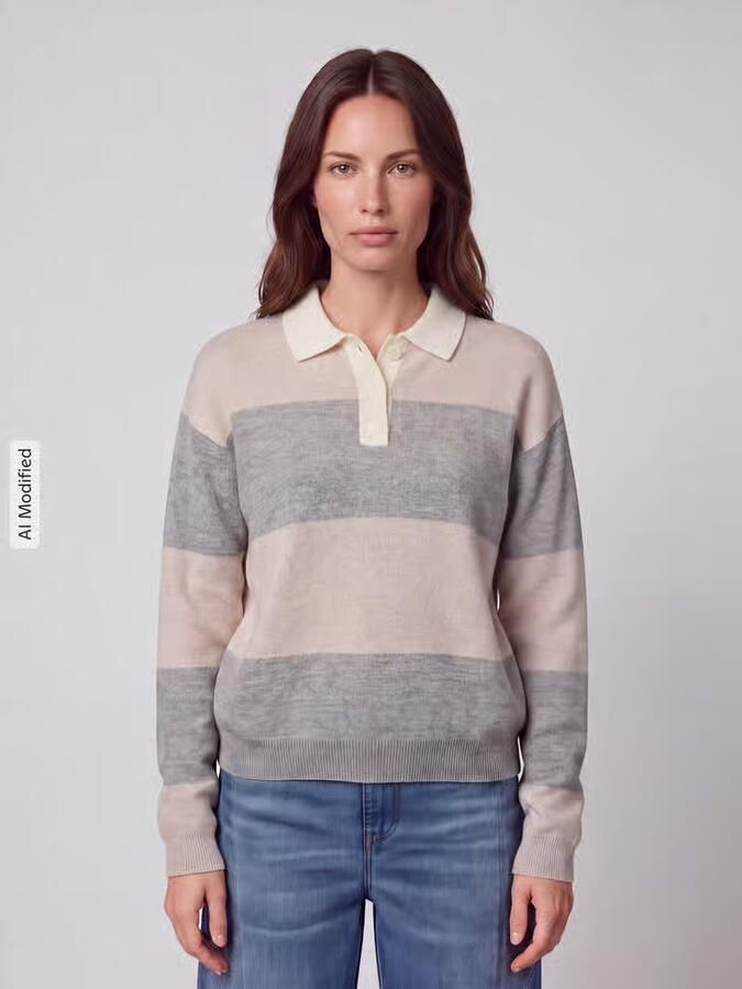Jake*s Casual Pullover met polokraag - Foto 3
