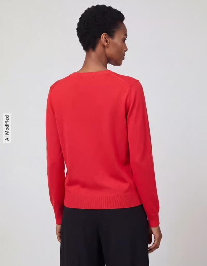Jake*s Casual Pullover met v-hals - Foto 3