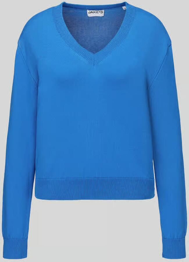 Jake*s Casual Pullover met v-hals