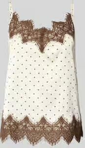 Jake*s Casual pyjamabovendeel met kant
