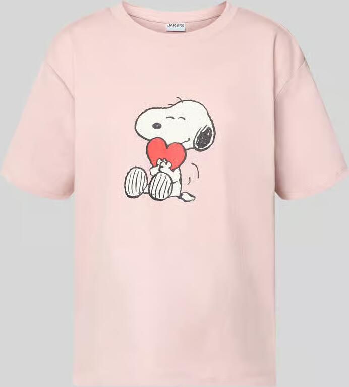 Jake*s Casual pyjamabovendeel met peanuts -print - Foto 2
