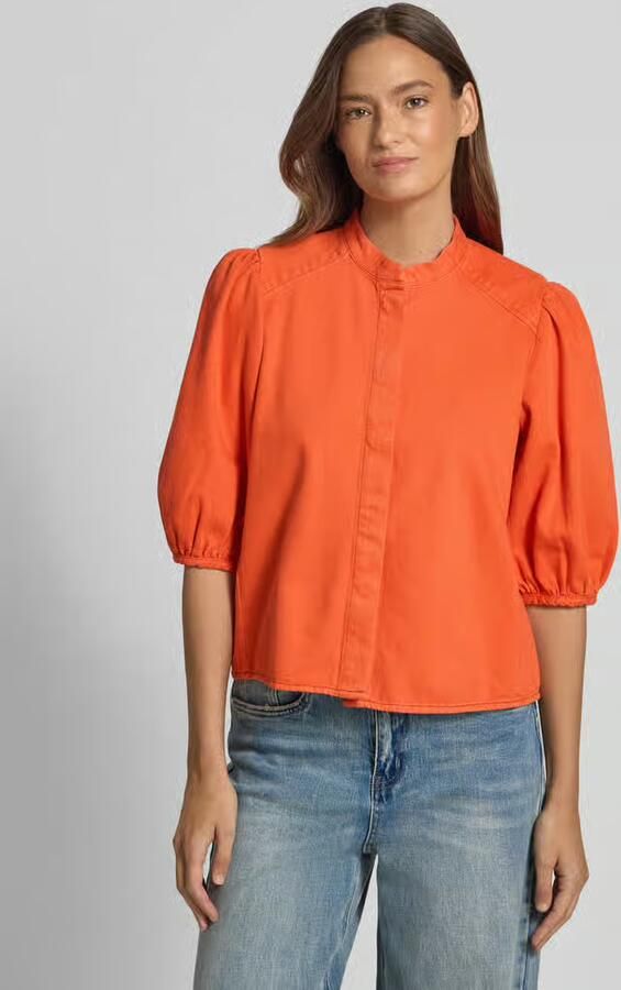 Jake*s Casual Regular fit blouse met ballonmouwen - Foto 3