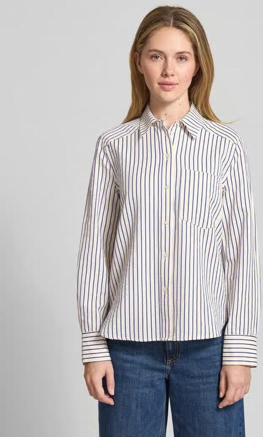Jake*s Casual Regular fit blouse met borstzak - Foto 3