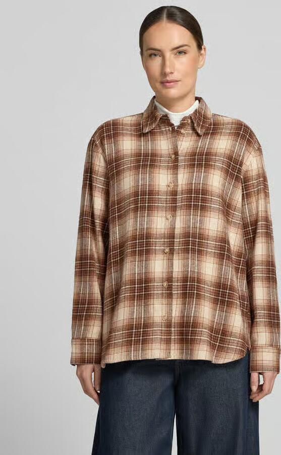 Jake*s Casual Regular fit blouse met lange mouwen van puur katoen - Foto 2