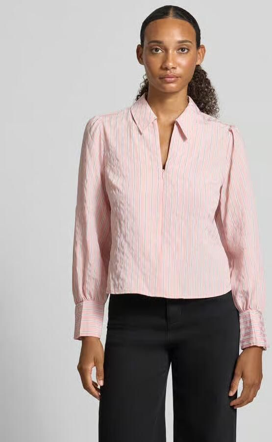 Jake*s Casual Regular fit blouse met lange mouwen van viscosemix - Foto 2