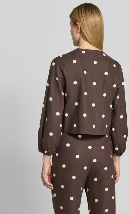 Jake*s Casual Regular fit blouse met sierstrikken - Foto 3