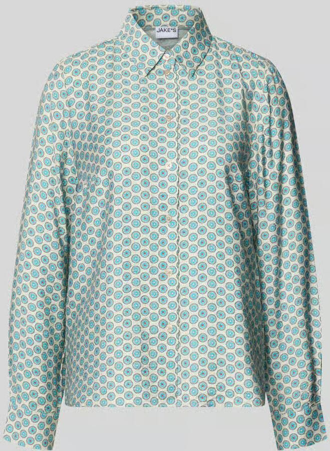Jake*s Casual Regular fit Blouse van Viscosemix in All-over look - Foto 2