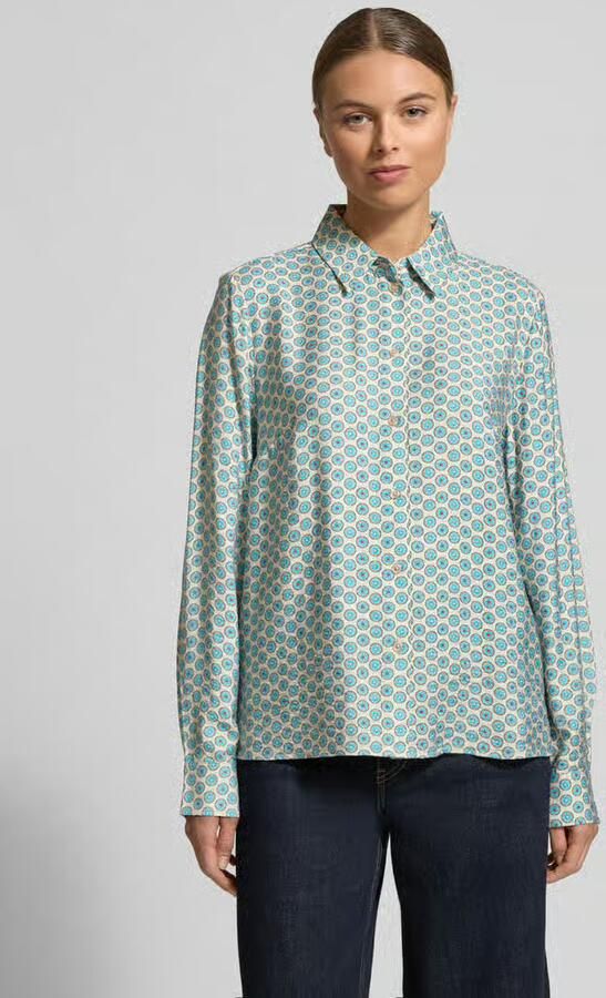 Jake*s Casual Regular fit Blouse van Viscosemix in All-over look - Foto 2
