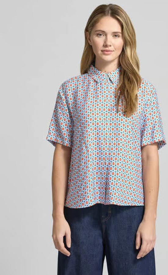 Jake*s Casual Regular fit Blouse van Viscosemix met 1 2-mouwen - Foto 2