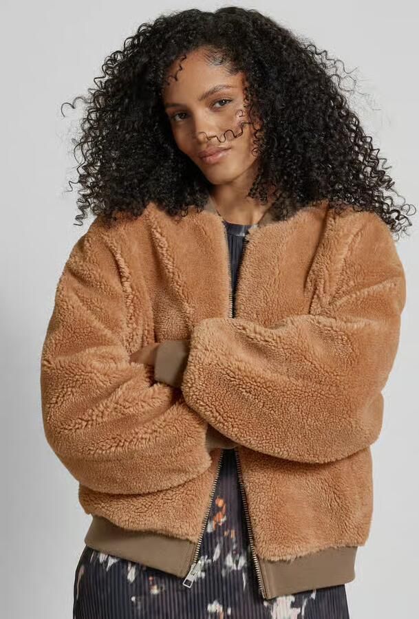 Jake*s Casual Regular fit blouson met opstaande kraag en steekzakken