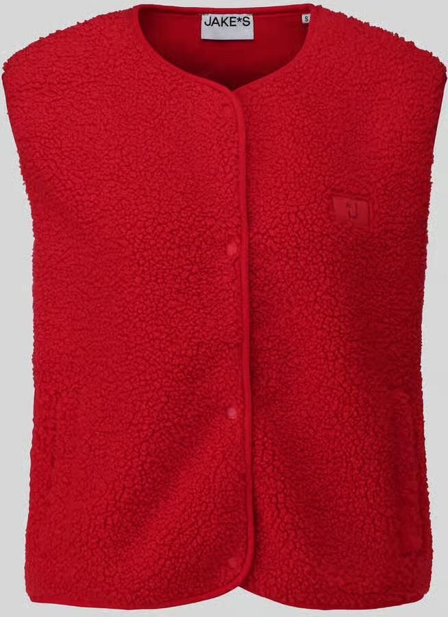 Jake*s Casual Regular fit bodywarmer met logodetail