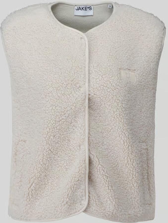 Jake*s Casual Regular fit bodywarmer met logodetail