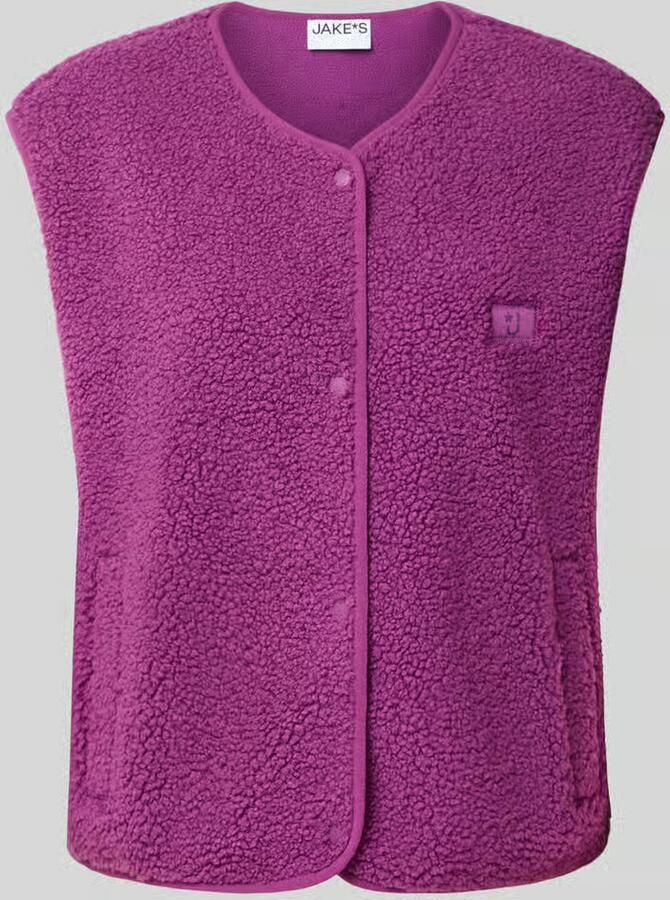 Jake*s Casual Regular fit bodywarmer van teddybont