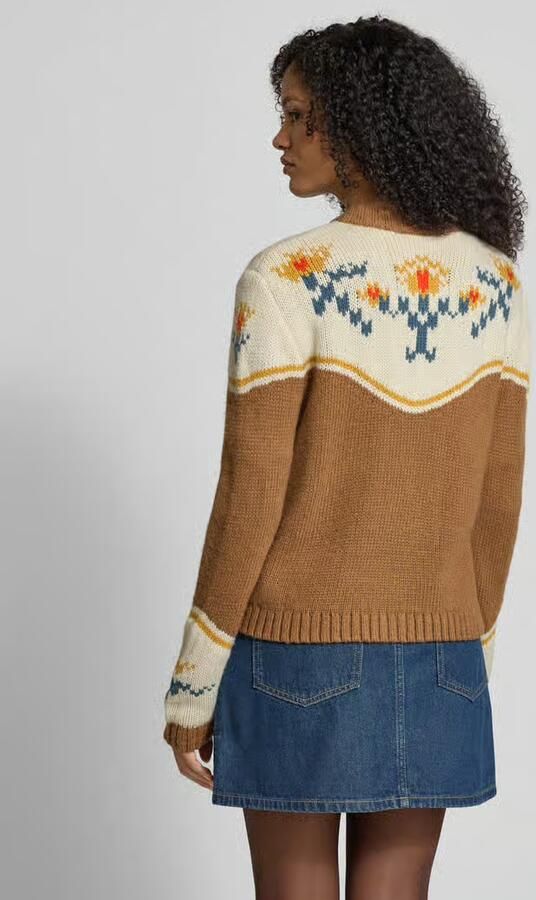 Jake*s Casual regular fit gebreid jack met wol