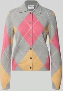 Jake*s Casual Regular fit gebreid jack met wol