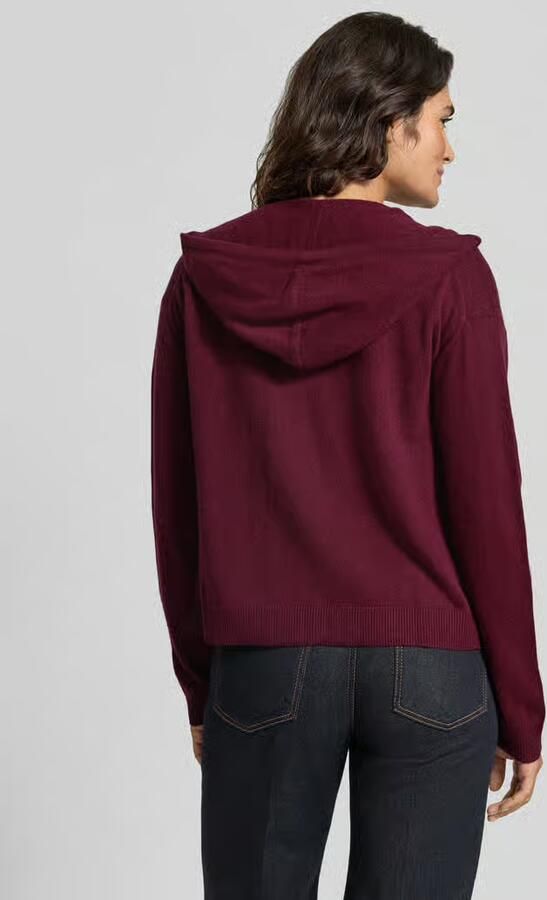 Jake*s Casual Regular fit gebreid jack van puur kasjmier - Foto 3