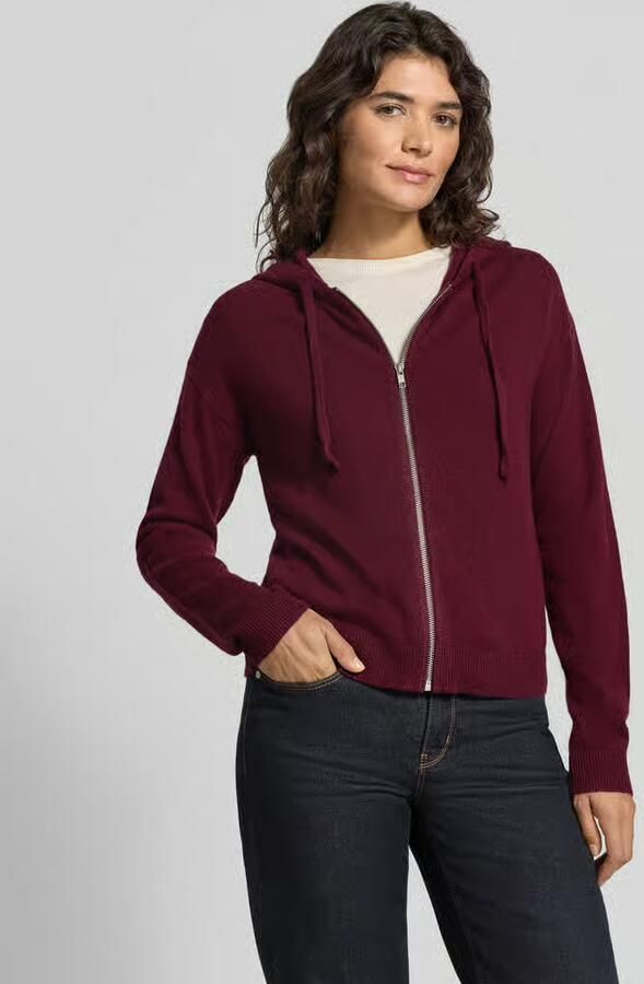 Jake*s Casual Regular fit gebreid jack van puur kasjmier - Foto 2