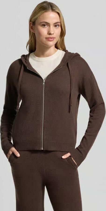 Jake*s Casual Regular fit gebreid jack van puur kasjmier - Foto 2