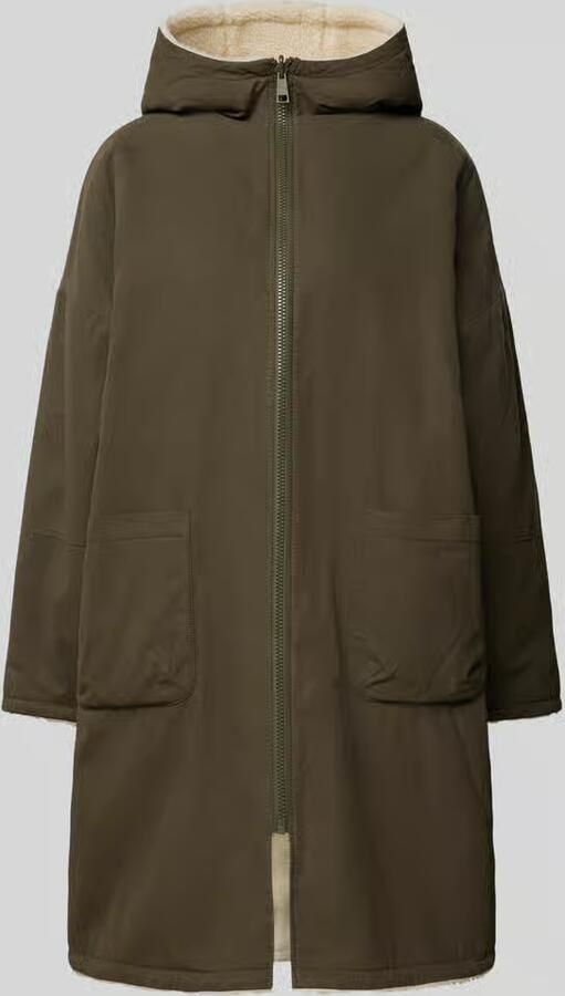 Jake*s Casual Regular fit keerbare lange jas met opgestikte steekzakken - Foto 2