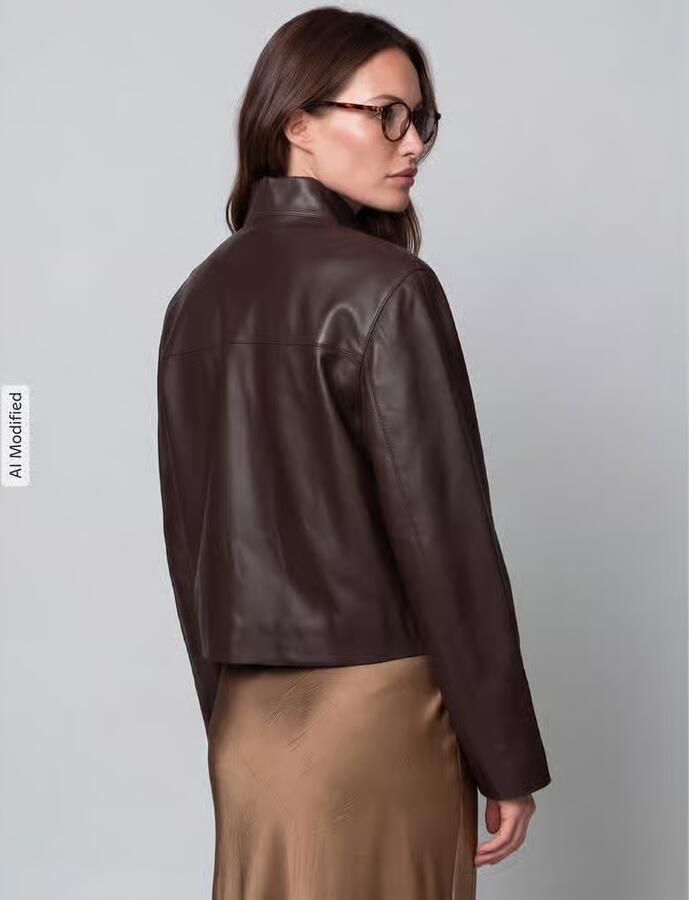 Jake*s Casual Regular fit leren jack van puur lamsnappa - Foto 2