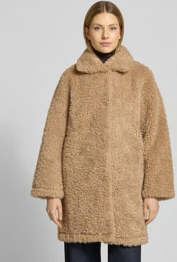 Jake*s Casual Regular Fit mantel van teddyfleece met omgeslagen kraag - Foto 2