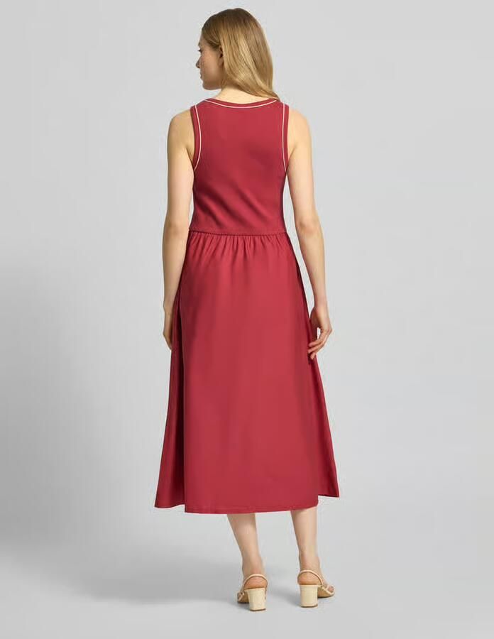 Jake*s Casual regular fit midi-jurk met ronde hals