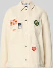 Jake*s Casual Regular fit overhemdjack met motief-patches