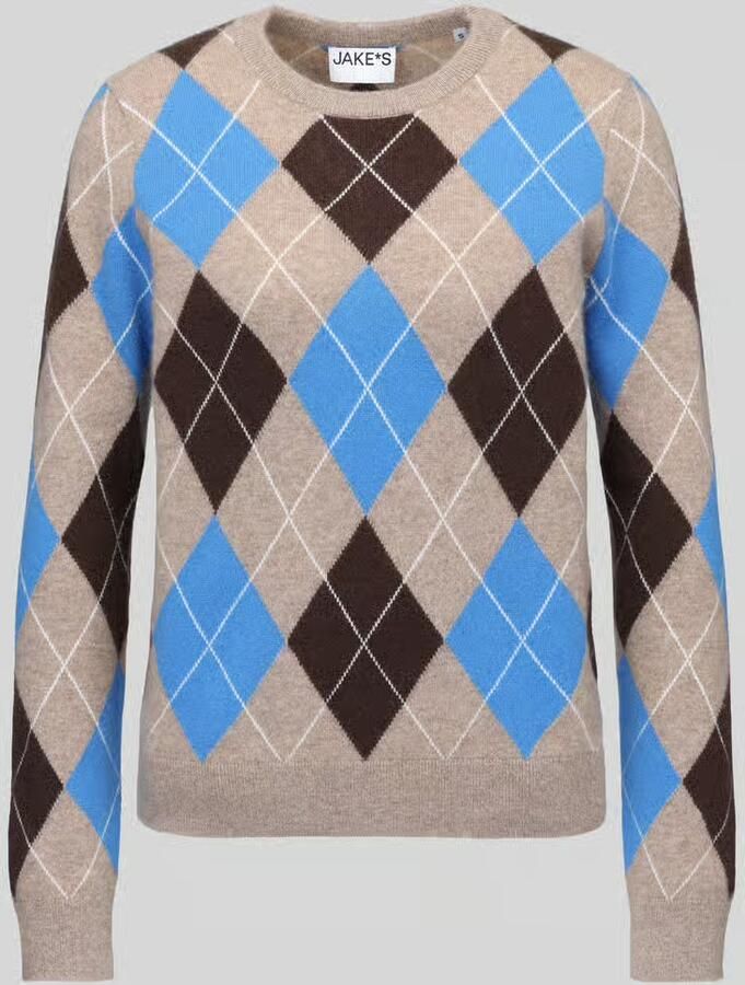 Jake*s Casual Regular fit pullover van puur kasjmier